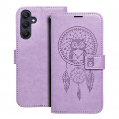 Peněženkové pouzdro MEZZO Book na Samsung Galaxy A25 5G Lapač snů  Fialový (Purple)
