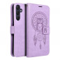 Peněženkové pouzdro MEZZO Book na Samsung Galaxy A25 5G Lapač snů  Fialový (Purple)