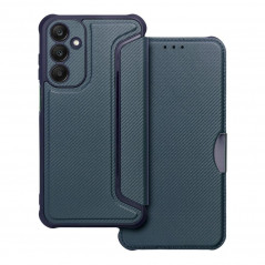 Peněženkové pouzdro Razor Book na Samsung Galaxy A25 5G Uhlíkové vlákno, Karbonový vzor  Modrý