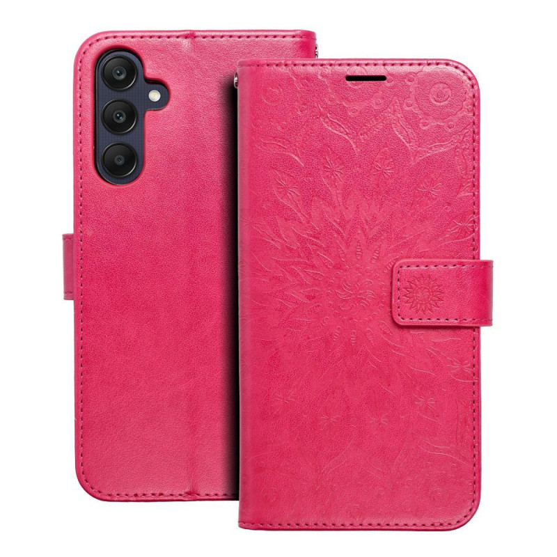 Peněženkové pouzdro MEZZO Book na Samsung Galaxy A25 5G Mandala  Purpurový