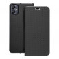 Peněženkové pouzdro LUNA Book Carbon na Samsung Galaxy A05 Uhlíkové vlákno, Elegantní  Černý