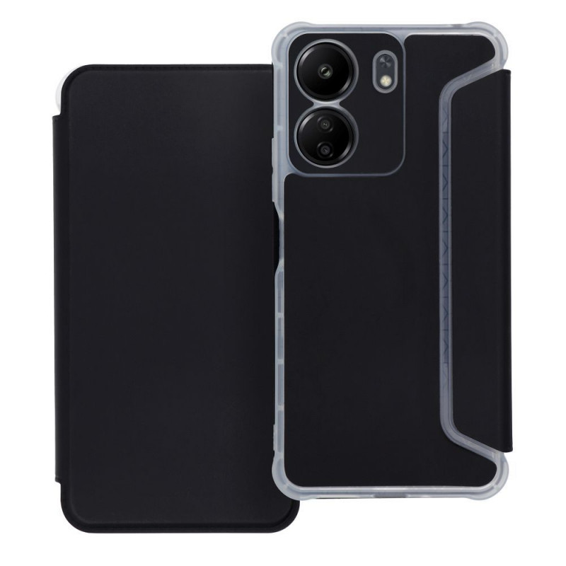 Peněženkové pouzdro Piano Book na XIAOMI Redmi 13C Černý