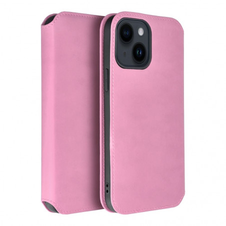 Peněženkové pouzdro Dual Pocket book na XIAOMI Redmi 13C Světle růžový