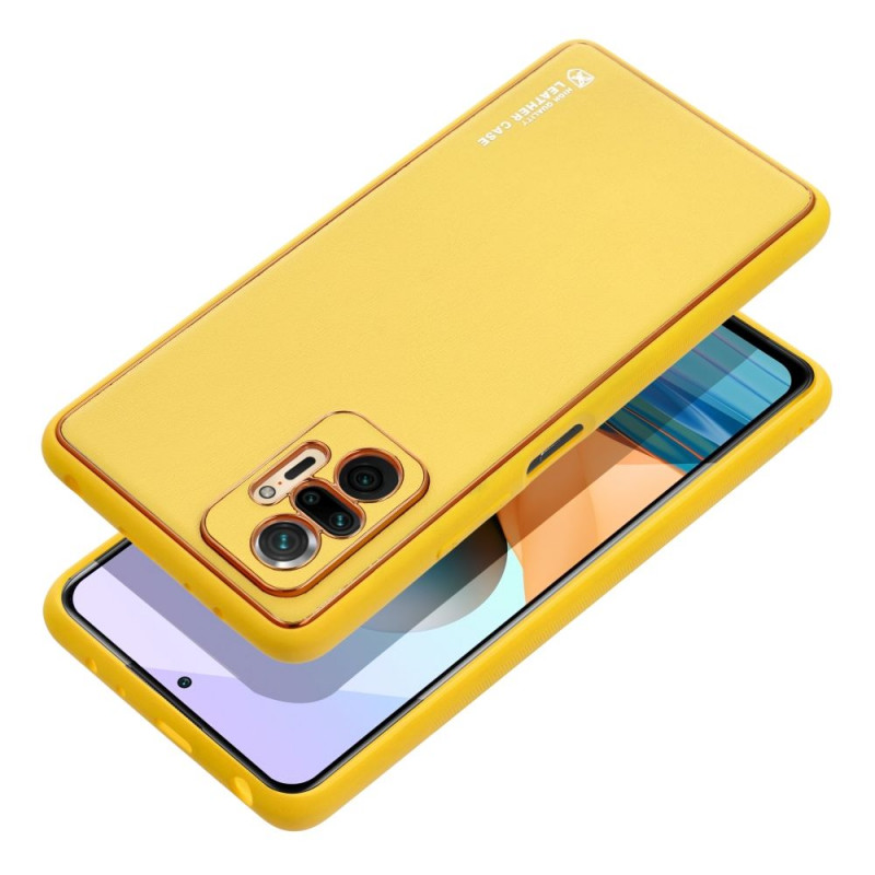 Kryt LEATHER na XIAOMI Redmi 13C Žlutý