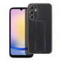 Kryt LEATHER Case Kickstand na Samsung Galaxy A25 5G Černý
