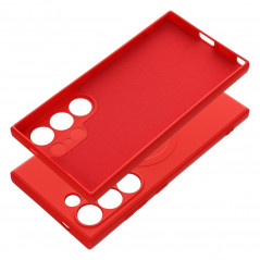 Kryt Silicone Mag Cover na Samsung Galaxy S24 ULTRA MagSAFE  Červený