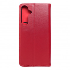 Peněženkové pouzdro Leather case SMART PRO na Samsung Galaxy A35 Elegantní  Vinově červený