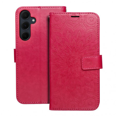 Peněženkové pouzdro MEZZO Book na Samsung Galaxy A35 Mandala  Purpurový
