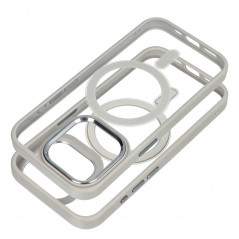 Kryt Color Edge Mag na Apple iPhone 15 Pro MagSAFE  Titanově šedý