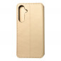 Peněženkové pouzdro Dual Pocket book na Samsung Galaxy A35 Zlatý