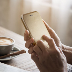 Peněženkové pouzdro Book Elegance na Samsung Galaxy A55 Elegantní  Zlatý