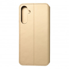 Peněženkové pouzdro Dual Pocket book na Samsung Galaxy A25 5G Zlatý