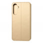 Peněženkové pouzdro Dual Pocket book na Samsung Galaxy A25 5G Zlatý
