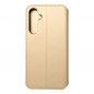 Peněženkové pouzdro Dual Pocket book na Samsung Galaxy A55 Zlatý