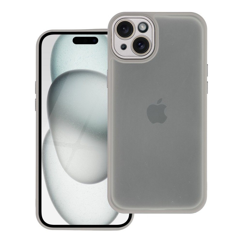 Kryt VARIETE na Apple iPhone 15 Plus Elegantní  Ocelový