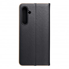 Peněženkové pouzdro LUNA Book Gold na Samsung Galaxy S23 FE Elegantní  Černý