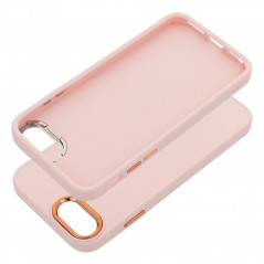 Kryt FRAME na Apple iPhone SE 2022 5G Elegantní  Pudrově růžový