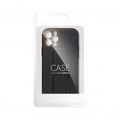 Kryt LEATHER Case Kickstand na Samsung Galaxy A05 Černý
