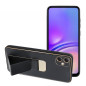 Kryt LEATHER Case Kickstand na Samsung Galaxy A05 Černý