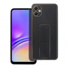 Kryt LEATHER Case Kickstand na Samsung Galaxy A05 Černý