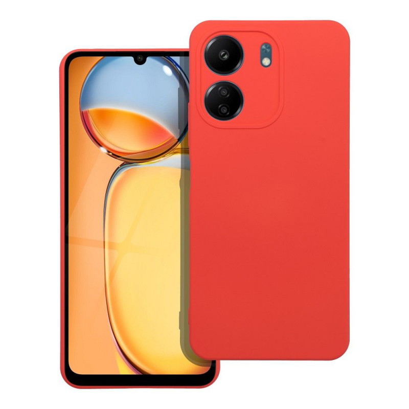 Kryt Silicone na XIAOMI Redmi 13C Elegantní  Broskvový