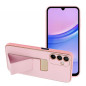 Kryt LEATHER Case Kickstand na Samsung Galaxy A15 5G Růžový