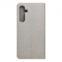 Peněženkové pouzdro LUNA Book Gold na Samsung Galaxy A55 Elegantní  Stříbrný