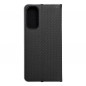 Peněženkové pouzdro LUNA Book Carbon na Samsung Galaxy A05s Uhlíkové vlákno, Elegantní  Černý