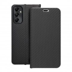 Peněženkové pouzdro LUNA Book Carbon na Samsung Galaxy A05s Uhlíkové vlákno, Elegantní  Černý
