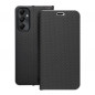 Peněženkové pouzdro LUNA Book Carbon na Samsung Galaxy A05s Uhlíkové vlákno, Elegantní  Černý