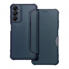 Peněženkové pouzdro Razor Book na Samsung Galaxy A05s Uhlíkové vlákno, Karbonový vzor  Modrý