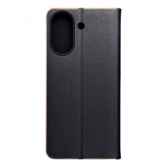 Peněženkové pouzdro LUNA Book Gold na XIAOMI Redmi 13C Elegantní  Černý