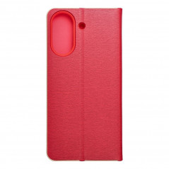 Peněženkové pouzdro LUNA Book Gold na XIAOMI Redmi 13C Elegantní  Červený