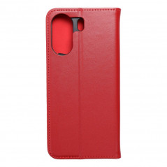 Peněženkové pouzdro Leather case SMART PRO na XIAOMI Redmi 13C Elegantní  Vinově červený