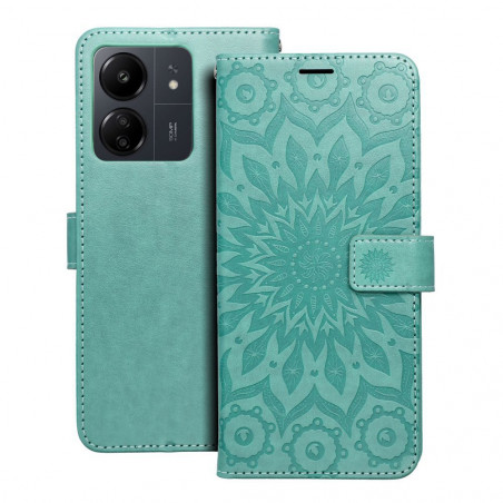 Peněženkové pouzdro MEZZO Book na XIAOMI Redmi 13C Mandala  Zelený