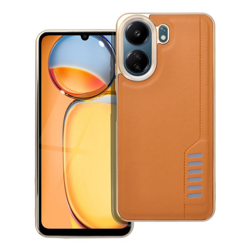 Kryt MILANO na XIAOMI Redmi 13C Hnědý