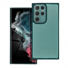 Kryt VARIETE na Samsung Galaxy S22 Ultra Elegantní  Tmavě zelený