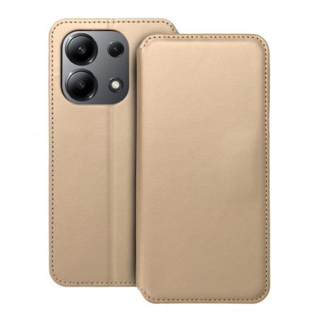 Peněženkové pouzdro Dual Pocket book na XIAOMI Redmi Note 13 4G Zlatý