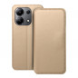 Peněženkové pouzdro Dual Pocket book na XIAOMI Redmi Note 13 4G Zlatý
