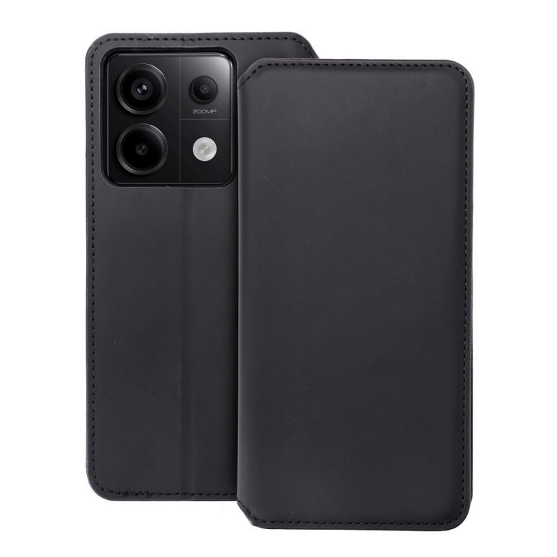 Peněženkové pouzdro Dual Pocket book na XIAOMI Redmi Note 13 Pro 5G Černý