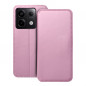 Peněženkové pouzdro Dual Pocket book na XIAOMI Redmi Note 13 Pro 5G Světle růžový