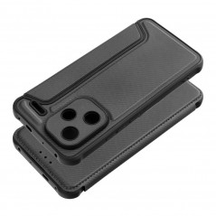 Peněženkové pouzdro Razor Book na XIAOMI Redmi Note 13 Pro Plus 5G Uhlíkové vlákno, Karbonový vzor  Černý