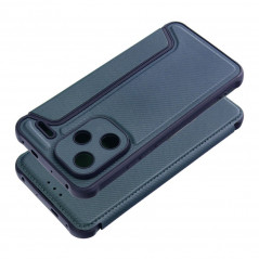 Peněženkové pouzdro Razor Book na XIAOMI Redmi Note 13 Pro Plus 5G Uhlíkové vlákno, Karbonový vzor  Modrý