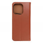 Peněženkové pouzdro Leather case SMART PRO na XIAOMI Redmi Note 13 4G Elegantní  Hnědý