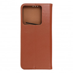 Peněženkové pouzdro Leather case SMART PRO na XIAOMI Redmi Note 13 Pro 5G Elegantní  Hnědý
