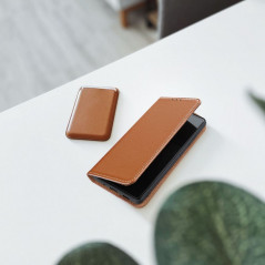 Peněženkové pouzdro Leather case SMART PRO na XIAOMI Redmi Note 13 Pro Plus 5G Elegantní  Hnědý