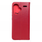 Peněženkové pouzdro Leather case SMART PRO na XIAOMI Redmi Note 13 Pro Plus 5G Elegantní  Vinově červený