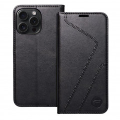 Peněženkové pouzdro Forcell F-PROTECT RFID Blocker Book na Apple iPhone 15 Pro Max Elegantní  Černý