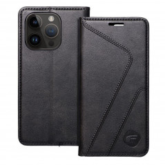 Peněženkové pouzdro Forcell F-PROTECT RFID Blocker Book na Apple iPhone 14 Pro Elegantní  Černý
