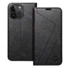 Peněženkové pouzdro Forcell F-PROTECT RFID Blocker Book na Apple iPhone 14 Pro Max Elegantní  Černý